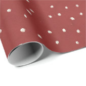 Rot-Weiß-Punkte-Geburtstag Geschenkpapier (Rolleneckpunkt)