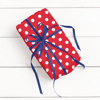 Rot-Weiß-Punkte Geschenkpapier