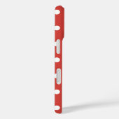 Rot-Weiß-Punkte-Muster Case-Mate iPhone Hülle (Rückseite / Rechts)