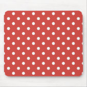 Rot-Weiß-Punkte-Muster Mousepad (Vorne)