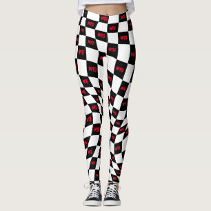 Rot-Weiß-Rennstrecke Leggings