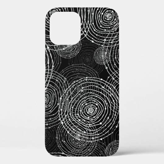 Rot-Weiß-Rundformen Case-Mate iPhone Hülle (Rückseite)