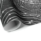 Rot-Weiß-Rundformen Geschenkpapier (Rolleneckpunkt)