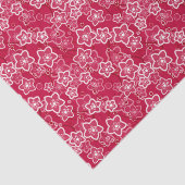 Rot-Weiß-Rustikal-Mode-Retro Seidenpapier (Ausschnitt)