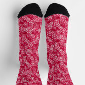 Rot-Weiß-Rustikal-Mode-Retro Socken (Oben)