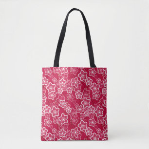 Rot-Weiß-Rustikal-Mode-Retro Tasche