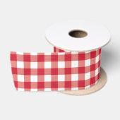 Rot & Weiß Satinband (Spule)