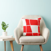 Rot-Weiß-Schach Kissen (Stuhl )