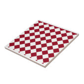 Rot-Weiß-Schachbrett-Design Fliese (Seite)