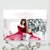 Rot-Weiß schlicht und elegant Weihnachten Foto