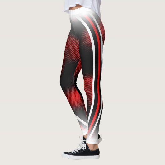 rot+weiß+schwarz leggings (Links)