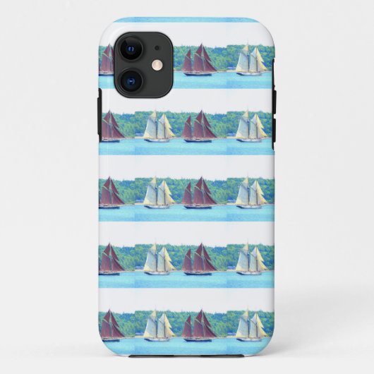 Rot-Weiß-Segelschulen Case-Mate iPhone Hülle (Rückseite)