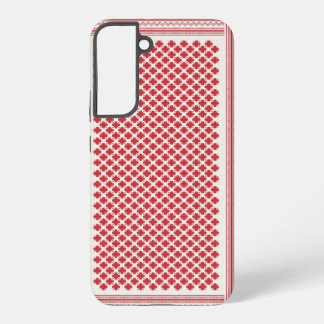 Rot-Weiß-Shemagh-Keffiyeh-Muster Samsung Galaxy Hülle