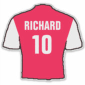 Rot-Weiß-Shirt Aufkleber (Vorderseite)