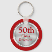 Rot, Weiß, Silver Custom, Class Wiedersehen Souven Schlüsselanhänger (Rückseite)