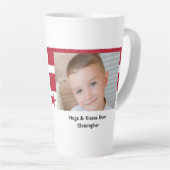 Rot Weiß, so viel Glück Grandad mit Foto Milchtasse (Rechte Ecke)