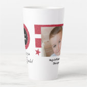 Rot Weiß, so viel Glück Grandad mit Foto Milchtasse (Vorderseite)