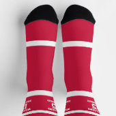 Rot-Weiß-Sportler Socken (Oben)