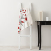 Rot-Weiß-Sportraum Fußball-Blowout Sherpadecke (Beispiel)