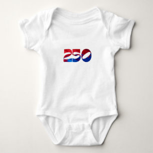 Rot Weiß Streifen Blau Sterne Amerika 250. Geburts Baby Strampler