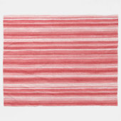 Rot-Weiß-Streifen Fleecedecke (Vorderseite (Horizontal))