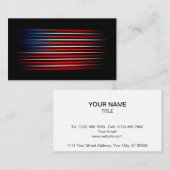 Rot-Weiß-Streifen Muster Visitenkarte (Vorne/Hinten)