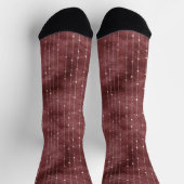 Rot-Weiß-Streifen Socken (Oben)