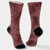 Rot-Weiß-Streifen Socken (Gewinkelt)