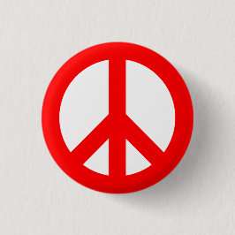 Rot-Weiß-Symbol für Frieden Button