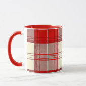 Rot-Weiß-Tartan Tasse (Links)
