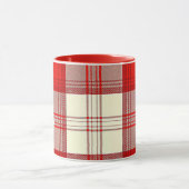 Rot-Weiß-Tartan Tasse (Zentrum)
