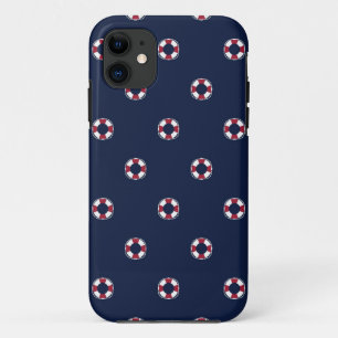 Rot-Weiß-Tonnenmuster iPhone 11 Hülle