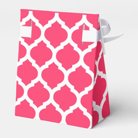 Rot-Weiß-Trellis-Muster danke Ihnen Geschenkboxen Geschenkschachtel (Rückseite)