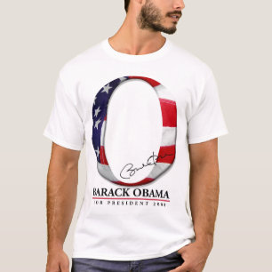 Rot, weiß u. Blau - Barack Obama für Präsidente T-Shirt