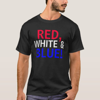 ROT, WEISS u. BLAU - Wahl-T - Shirt