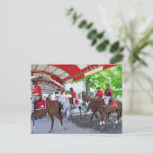 ROT - WEISS UND BAY POSTKARTE (Stehend Vorderseite)