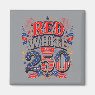Rot Weiß Und Blau 2026 4. Juli Magnet