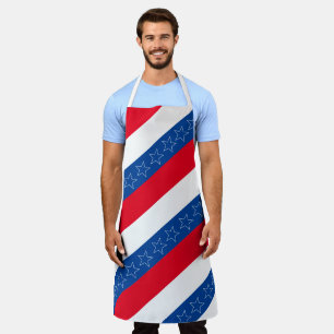 Rot, weiß und blau amerikanisch patriotisch schürze