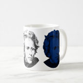 Rot, weiß und Blau -- Andrew Jackson Kaffeetasse (VorderseiteRechts)
