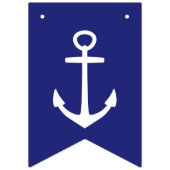 Rot-Weiß und Blau-Anker und Sterne Wimpelkette (Zweite Fahne)