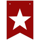 Rot-Weiß und Blau-Anker und Sterne Wimpelkette (Erste Fahne)