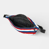 Rot, Weiß und Blau Bauchtasche (Offen)