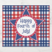 Rot, Weiß und Blau Bierflaschenetikett (Einzelnes Label)