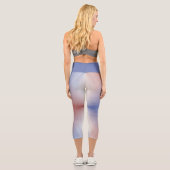 Rot, Weiß und Blau Capri Leggings (Rückseite)