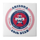 Rot, Weiß und Blau der Arizona-Keramik Tile Fliese (Vorderseite)