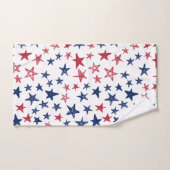 Rot-Weiß und Blau-Doodgesteine Badetuch Set (Handtuch)