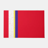 Rot, Weiß und Blau erschüttert Fußmatte (Vorderseite)