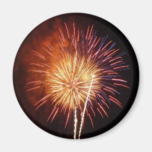 Rot, Weiß und Blau Feuerwerk I Patriotisch Magnet
