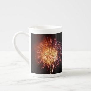 Rot, Weiß und Blau Feuerwerk I Patriotisch Porzellantasse