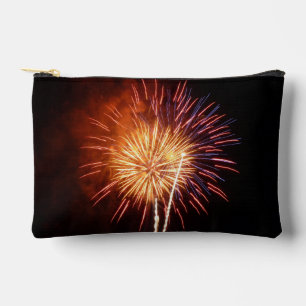 Rot, Weiß und Blau Feuerwerk I Patriotisch Zubehörtasche